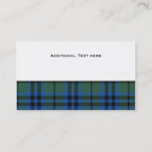 Keith Tartan Pset Custom Visitekaartje (Achterkant)