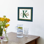 Keith Tartan Pset Monogram Folie Prints (Laag (Keuken))