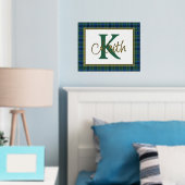 Keith Tartan Pset Monogram Folie Prints (Insitu (Slaapkamer))