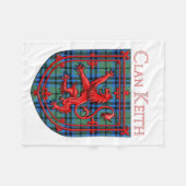 Keith Tartan Scottish Plaid Lion Rampant Fleece Deken (Voorkant (Horizontaal))