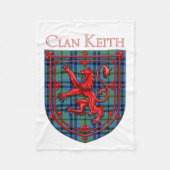 Keith Tartan Scottish Plaid Lion Rampant Fleece Deken (Voorkant)