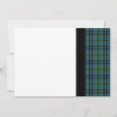 Keith Tartan Wedding Invitation Kaart (Achterkant)