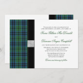 Keith Tartan Wedding Invitation Kaart (Voorkant / Achterkant)