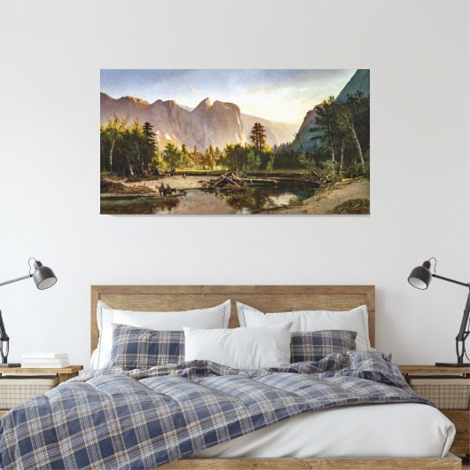 Keith Yosemite Valley Painting Canvas Afdruk (Insitu (Slaapkamer))