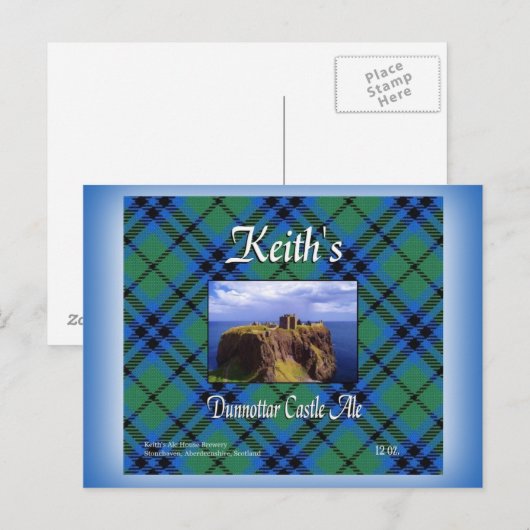 Keith's Dunnottar Castle Ale Briefkaart (Voorkant / Achterkant)