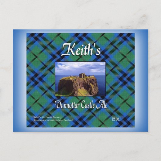 Keith's Dunnottar Castle Ale Briefkaart (Voorkant)