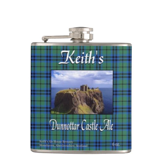 Keith's Dunnottar Castle Ale Heupfles (Voorkant)