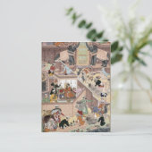 keizer Akbar (r.1556-1605) die het gebouw inspecte Briefkaart (Staand voorkant)