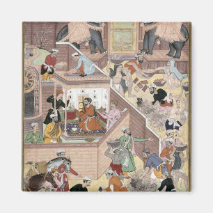 keizer Akbar (r.1556-1605) die het gebouw inspecte Magneet