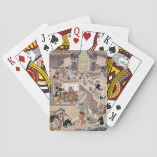 keizer Akbar (r.1556-1605) die het gebouw inspecte Pokerkaarten