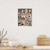 keizer Akbar (r.1556-1605) die het gebouw inspecte Poster (Keuken)