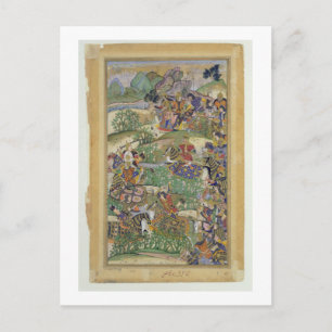 keizer Akbar (r.1556-1605) in de strijd tegen Sama Briefkaart