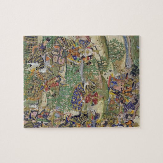 keizer Akbar (r.1556-1605) in de strijd tegen Sama Legpuzzel (Horizontaal)