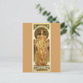 Keizer Champagne - Jugendstil Briefkaart (Staand voorkant)