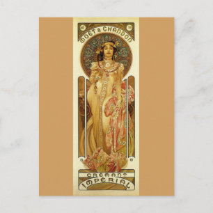 Keizer Champagne - Jugendstil Briefkaart