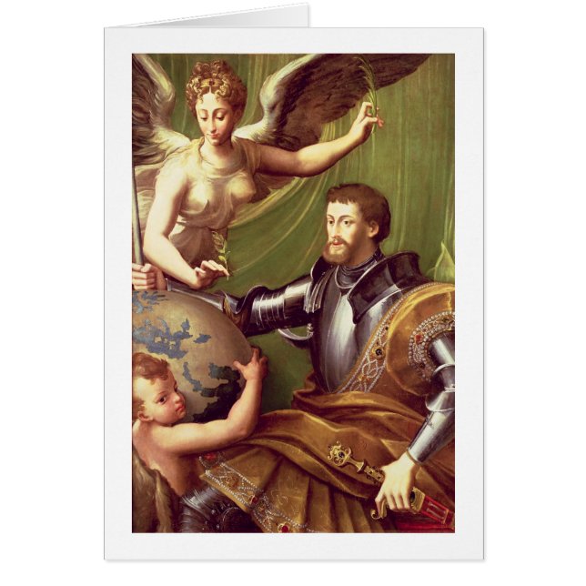 keizer Charles V (1500-58) Receiving the World, c (Voorkant)