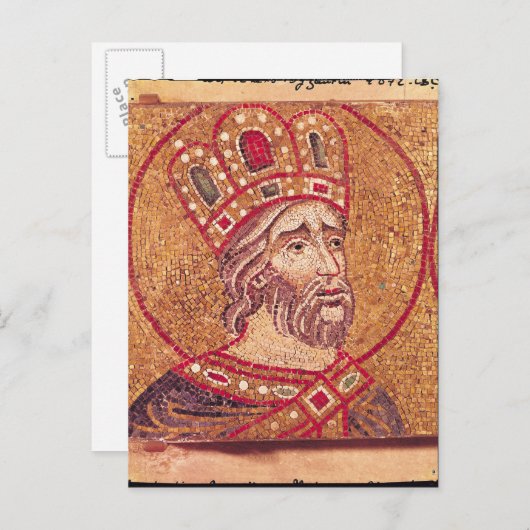 keizer Constantine I de Grote Briefkaart (Voorkant / Achterkant)