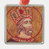 keizer Constantine I de Grote Metalen Ornament (Voorkant)