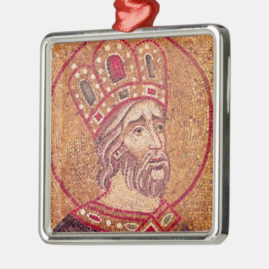 keizer Constantine I de Grote Metalen Ornament (Links)