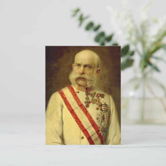Keizer Frans Jozef van Oostenrijk Briefkaart (Staand voorkant)