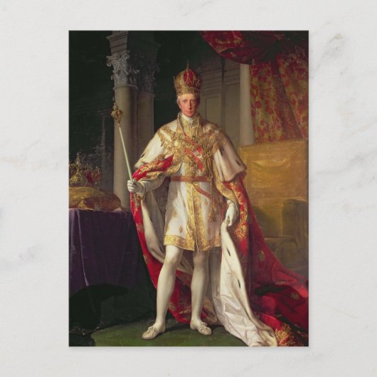 keizer Franz II van Oostenrijk Briefkaart (Voorkant)
