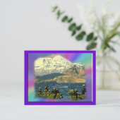 keizer Geese op de baai van Chiniak bij Chiniak, A Briefkaart (Staand voorkant)