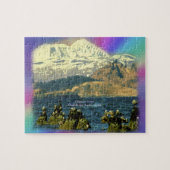 keizer Geese op de baai van Chiniak bij Chiniak, A Legpuzzel (Horizontaal)