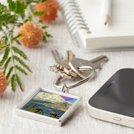 keizer Geese op de baai van Chiniak bij Chiniak, A Sleutelhanger (Zijkant)