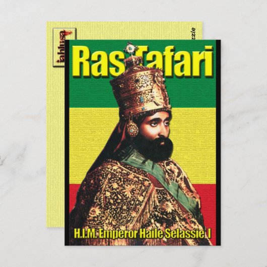 Keizer Haile Selassie I Briefkaart (Voorkant / Achterkant)