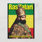 Keizer Haile Selassie I Briefkaart (Voorkant)