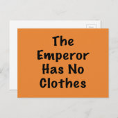 keizer heeft geen kleren briefkaart (Voorkant / Achterkant)