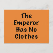 keizer heeft geen kleren briefkaart (Voorkant)