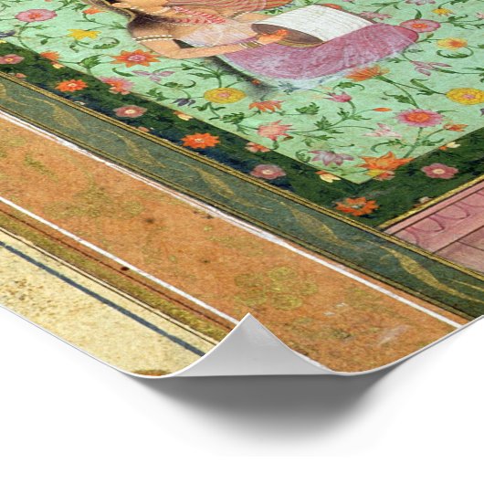 keizer Jahangir (1569-1627) met zijn consort en Poster (Hoek)