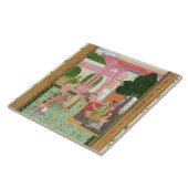 keizer Jahangir (1569-1627) met zijn consort en Tegeltje (Zijkant)