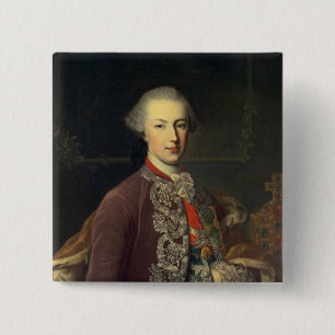 keizer Joseph II van Duitsland Vierkante Button 5,1 Cm