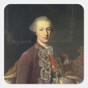 keizer Joseph II van Duitsland Vierkante Sticker