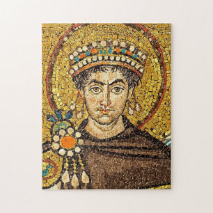 Keizer Justinianus Byzantijnse mozaïek icoon Legpuzzel
