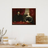Keizer Karel V en keizerin Isabella Poster (Keuken)