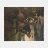 Keizer Karel V te paard (door Titiaan) Fleece Deken (Voorkant (Horizontaal))