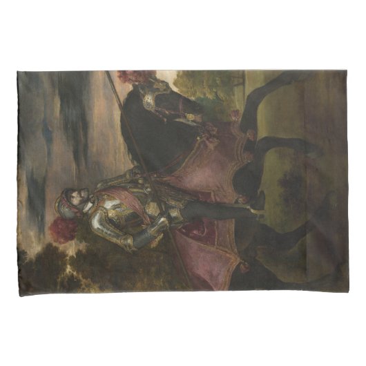 Keizer Karel V te paard (door Titiaan) Kussensloop (Voorkant-Rechts)