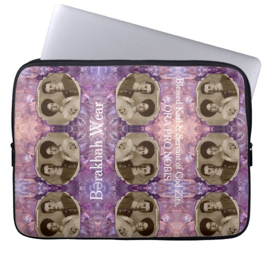 Keizer Karl & Keizerin ZITA Laptop Sleeve (Voorkant)