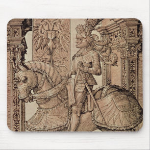keizer Maximilian ik rijd op een paard, 1518 Muismat