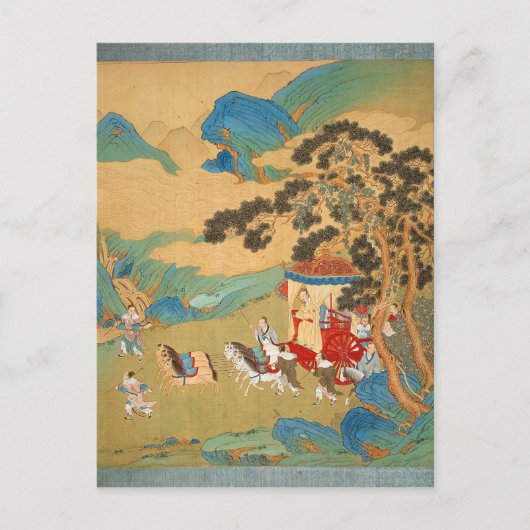 Keizer Mu Wang van de Chou-dynastie Briefkaart (Voorkant)