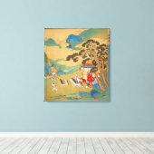 Keizer Mu Wang van de Chou-dynastie Canvas Afdruk (Insitu (Houten vloer))