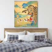 Keizer Mu Wang van de Chou-dynastie Canvas Afdruk (Insitu (Slaapkamer))