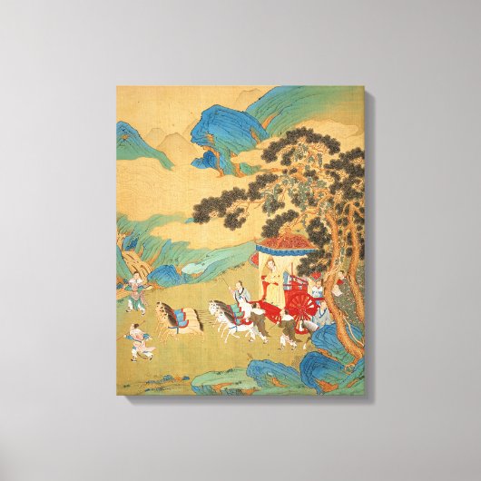 Keizer Mu Wang van de Chou-dynastie Canvas Afdruk (Voorkant)