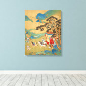 Keizer Mu Wang van de Chou-dynastie Canvas Afdruk (Insitu (Houten vloer))