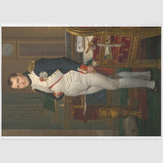 keizer Napoleon Bonaparte bij de Tuileries Tissue Tissuepapier (Voorkant)