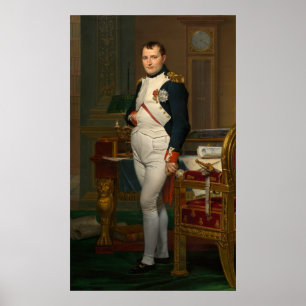 Keizer Napoleon in zijn studeerkamer in de Tuileri Poster