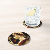 Keizer Octavianus Augustus Romeinse Rijk Cameo Ronde Kartonnen Onderzetter (Insitu)